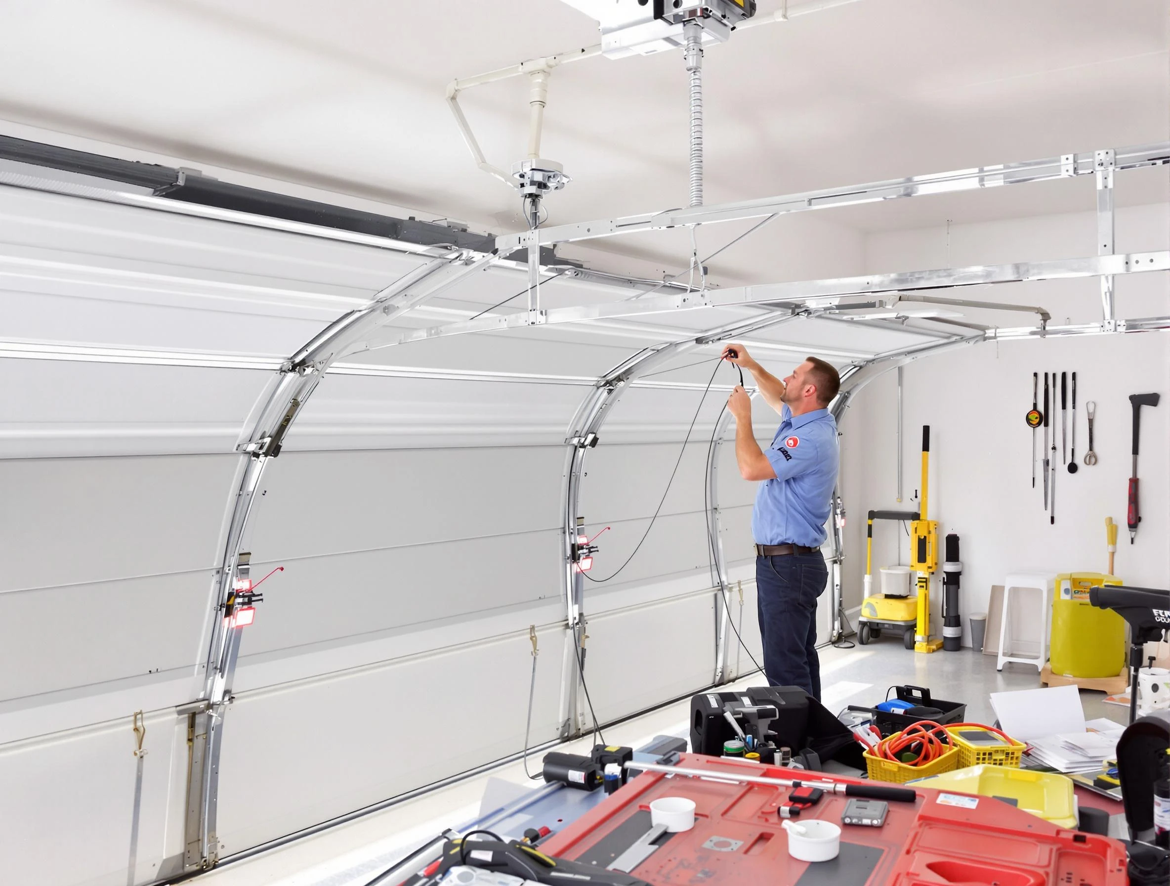 Garage door cable repair service by Guadalupe Garage Door Repair in Guadalupe
