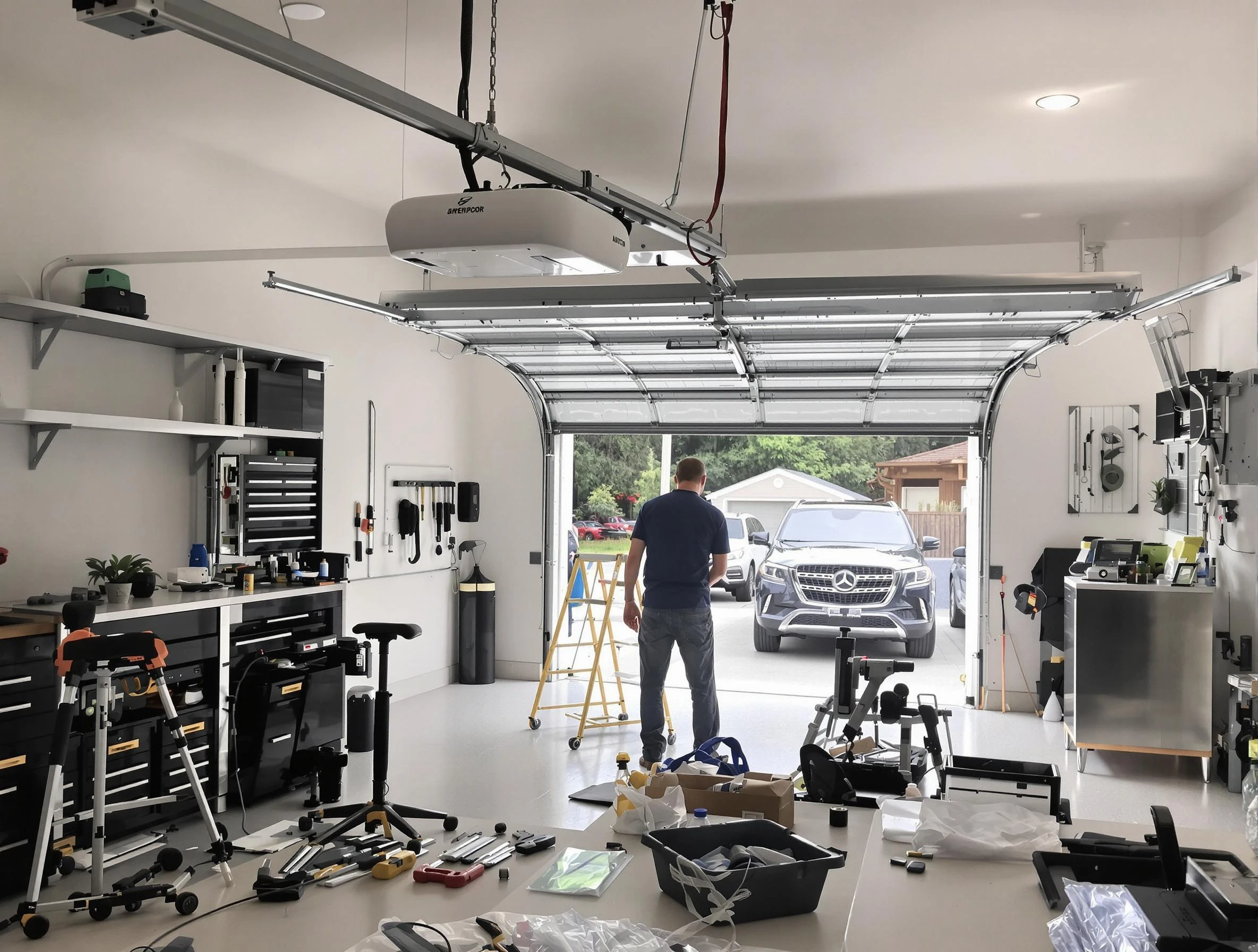 Garage door opener installation by Guadalupe Garage Door Repair in Guadalupe