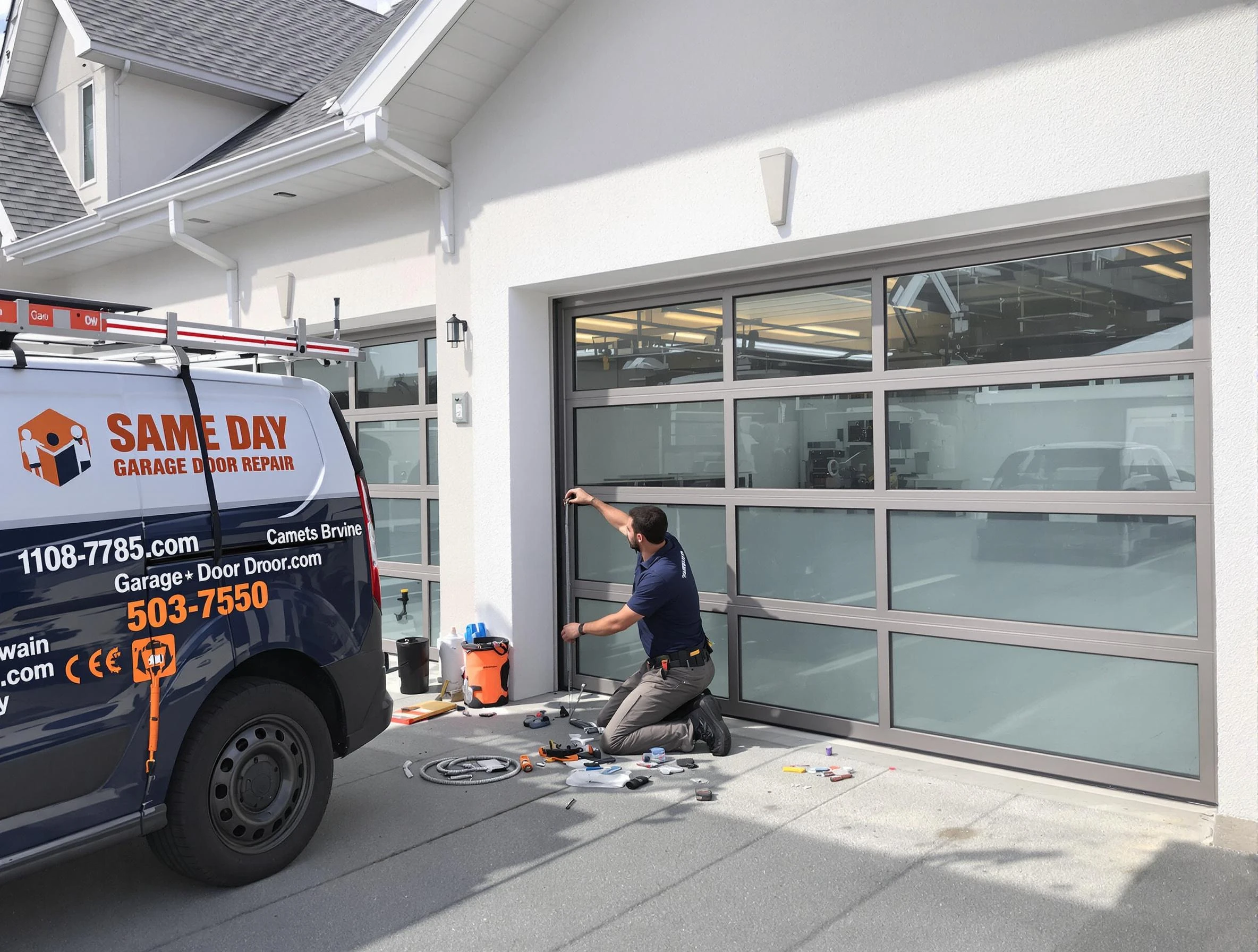 Same-day garage door repair service by Guadalupe Garage Door Repair in Guadalupe